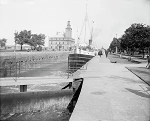 Hydraulic Prints: Str. Alberta at Sault Ste. Marie, Mich. between 1900 and 1910. Creator: Unknown