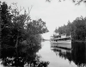 Adirondacks Prints: Str. Clearwater entering Third Lake