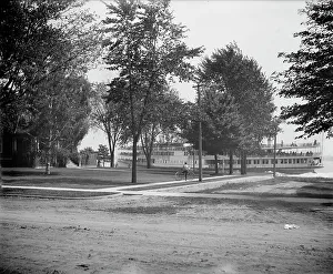 Sidewheeler Prints: Str. Tashmoo, St. Clair Flats, Mich. between 1900 and 1920. Creator: Unknown