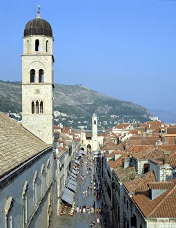 Dubrovacko Neretvanska Prints: Stradun, Dubrovniks main street, Croatia