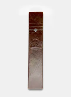 Chisel Prints: Straight chisel (gui?) with face and bird, Late Neolithic period, ca. 3000-ca. 1700 BCE