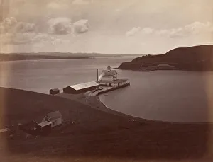 Strait Prints: Strait of Carquennes, from South Vallejo, 1868-69. Creator: Carleton Emmons Watkins