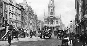 Images Dated 17th August 2007: The Strand as it was in the days of Hansom cabs and tall hats, London, (1935)
