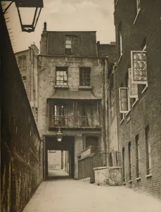 Images Dated 11th January 2019: Strand Lane and the Entrance to the Roman Bath, c1935. Creator: Unknown