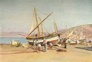 Hutchinson Gallery: The Strand at Sestri Levante, c1910, (1912). Artist: Walter Frederick Roofe Tyndale