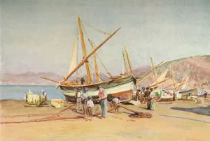 Beached Prints: The Strand at Sestri Levante, c1910, (1912). Artist: Walter Frederick Roofe Tyndale
