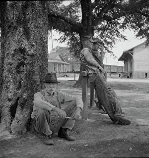 Florida United States Of America Prints: Stranded residents of Careyville, Florida, , 1937. Creator: Dorothea Lange