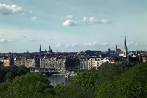 The Strandvagen seen from Skansen, in Stockholm, 19th century