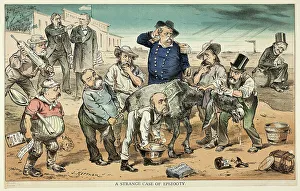 Keppler Joseph Prints: A Strange Case of Epizooty, from Puck, n.d. Creator: Joseph Keppler