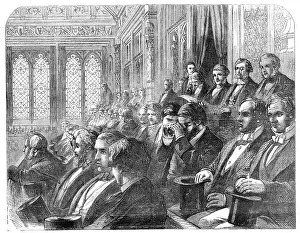 Strangers Gallery Prints: The Strangers Gallery in the House of Commons, 1857. Creator: Unknown