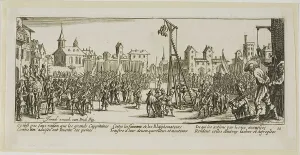 Callot Jacques Prints: The Strappado, plate ten from The Large Miseries of War, n.d. Creator: Gerard van Schagen