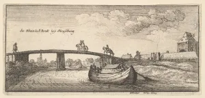 Wooden Bridge Gallery: Strasbourg, 1629. Creator: Wenceslaus Hollar