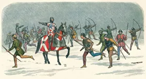 Longman Prints: Stratagem of Lord Fauconbridge at Towton, 1461 (1864). Artist: James William Edmund Doyle