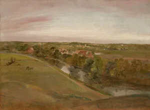 River Stour Prints: Stratford Saint Mary From The Coombs, c1800. Creator: John Constable