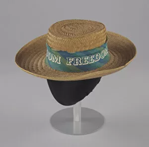 Freedom Collection: Straw hat worn during the 1966 March Against Fear, 1966. Creator: Unknown