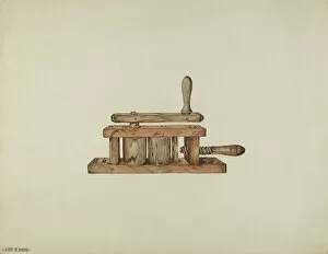 Watercolor And Graphite On Paper Collection: Straw Roller, 1935 / 1942. Creator: Jessie M Youngs