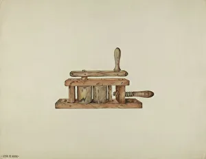 Straw Roller, 1935 / 1942. Creator: Jessie M Youngs