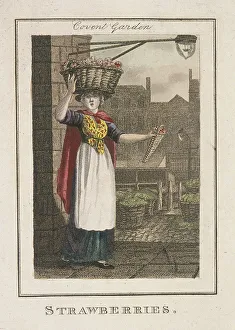 Strawberries, Cries of London, 1804