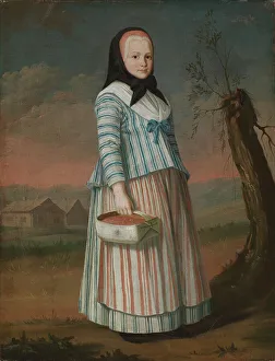 Collecting Prints: Strawberry Girl, 1782. Creator: Nils Schillmark