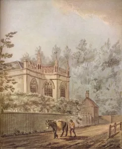 Earl Of Orford Gallery: Strawberry Hill, c18th century, (1922). Artist: Joseph Charles Barrow