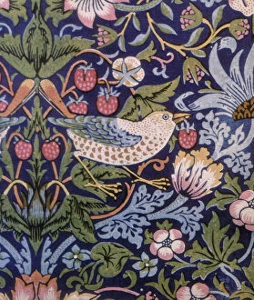 Patterned Gallery: The Strawberry Thief, 1883. Artist: William Morris
