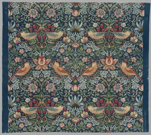 Strawberry Thief, c 1936. Creator: William Morris (British, 1834-1896)