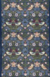 Strawberry Thief. Decorative fabric, 1883. Creator: Morris, William (1834-1896)