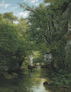 Gustave 1819 1877 Prints: The Stream. Artist: Courbet, Gustave (1819-1877)