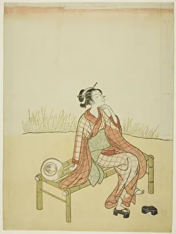 By the Stream, c. 1765. Creator: Suzuki Harunobu