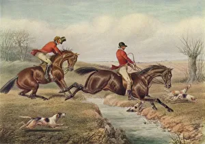 Agility Prints: Over the Stream, c1800, (1922). Artist: Henry Thomas Alken