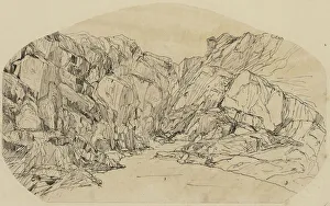 Bresdin Rodolphe Prints: Stream in a Gorge, n. d. Creator: Rodolphe Bresdin