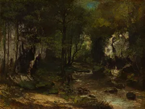 Gustave Courbet Collection: The Stream (Le Ruisseau du Puits-Noir;vallee de la Loue), 1855