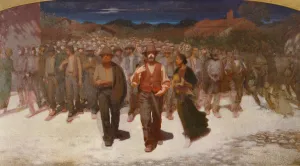 Milan Prints: Stream of people (La Fiumana), 1895-1896