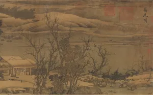 Handscrol Prints: Streams and Mountains Under Fresh Snow