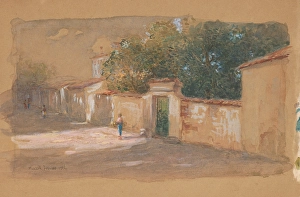 Neighbourhood Prints: Street, 1906. Creator: Felician Moczik