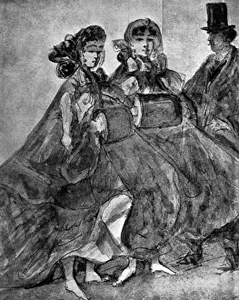 Paul George Prints: In the Street, (1930). Artist: Constantin Guys