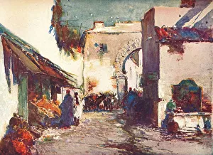 Tanger Prints: In the Street (A Scene in Tangier), c1903 (1903-1904). Artist: George Charles Haite