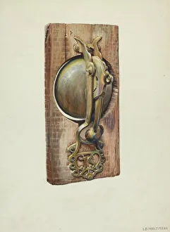 Hartman L B Prints: Street Car Bell, 1935 / 1942. Creator: L. B. Hartman