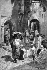 Alley Prints: Street in the Casba, Algiers, 1881. Creator: Eugene Froment