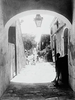 Alley Prints: Street in Charlotte Amalie, St