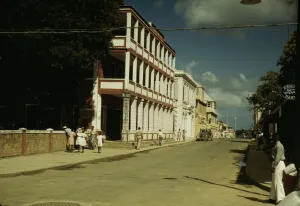 Street in Christiansted, St. Croix, Virgin Islands, 1941. Creator: Jack Delano