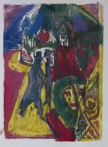 Kirchner Prints: Street with Cocotte, Berlin Street Scene