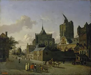 Crutch Prints: Street in Cologne, 1603. Creator: Jan van der Heyden