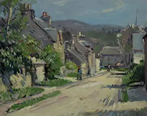 Wayside Prints: Street in Comrie, 1902. Creator: Samuel John Peploe