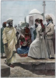 Conjurer Prints: A street conjurer in Algiers, 1895. Artist: Richard Caton Woodville II