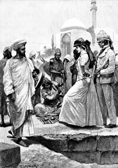 P Naumann Prints: A Street Conjurer in Algiers, 1895. Creator: P Naumann