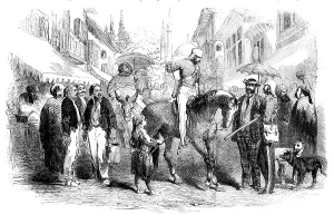 Istanbul Turkey Prints: A Street at Constantinople, 1856. Creator: Unknown