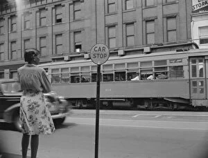 Public Transport Collection: Street corner, 7th Street and Florida Avenue, N.W. Washington, D.C. 1942. Creator: Gordon Parks