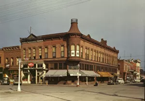 Cattle Collection: Street corner, Dillon, Mont. 1942. Creator: Russell Lee