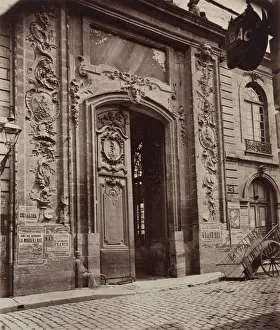Unidentified Photographer Prints: Street in Dijon, before 1870. Creator: Unidentified Photographer